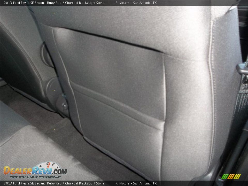 2013 Ford Fiesta SE Sedan Ruby Red / Charcoal Black/Light Stone Photo #13