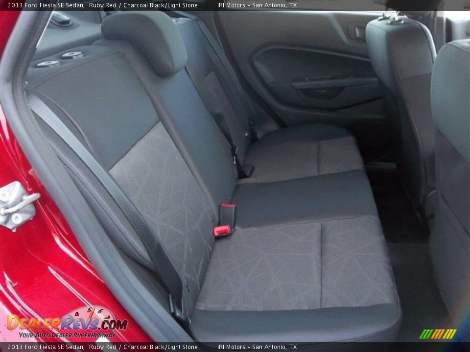 2013 Ford Fiesta SE Sedan Ruby Red / Charcoal Black/Light Stone Photo #14