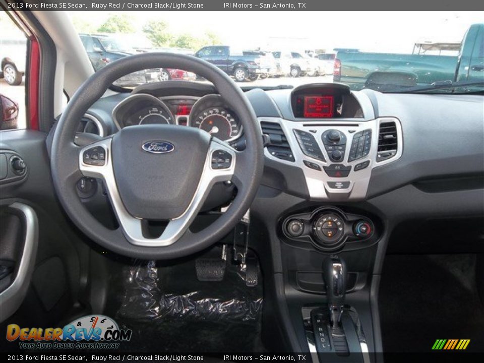 2013 Ford Fiesta SE Sedan Ruby Red / Charcoal Black/Light Stone Photo #15