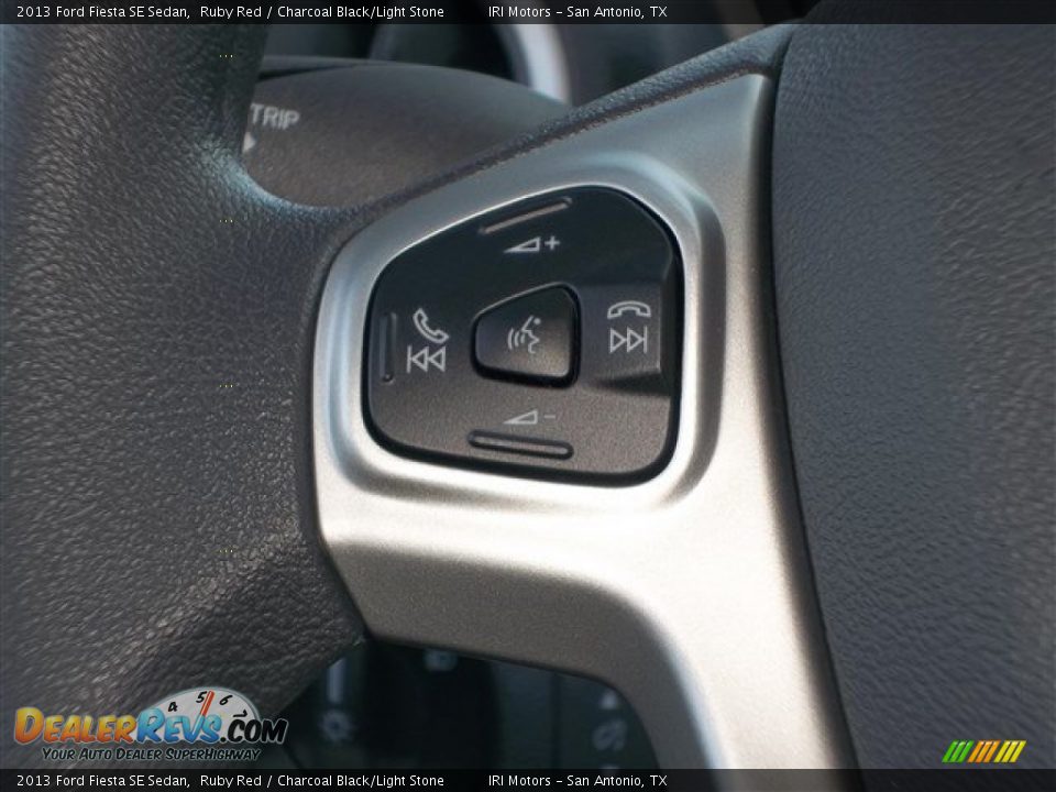 2013 Ford Fiesta SE Sedan Ruby Red / Charcoal Black/Light Stone Photo #18