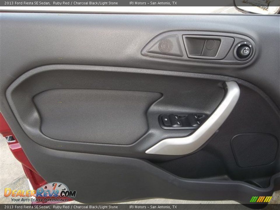 2013 Ford Fiesta SE Sedan Ruby Red / Charcoal Black/Light Stone Photo #19
