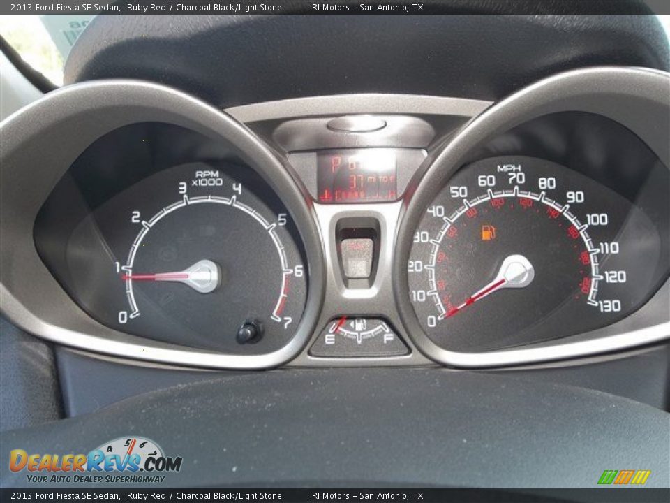 2013 Ford Fiesta SE Sedan Ruby Red / Charcoal Black/Light Stone Photo #23