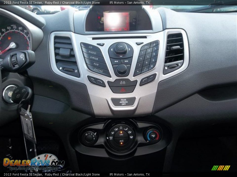 2013 Ford Fiesta SE Sedan Ruby Red / Charcoal Black/Light Stone Photo #24