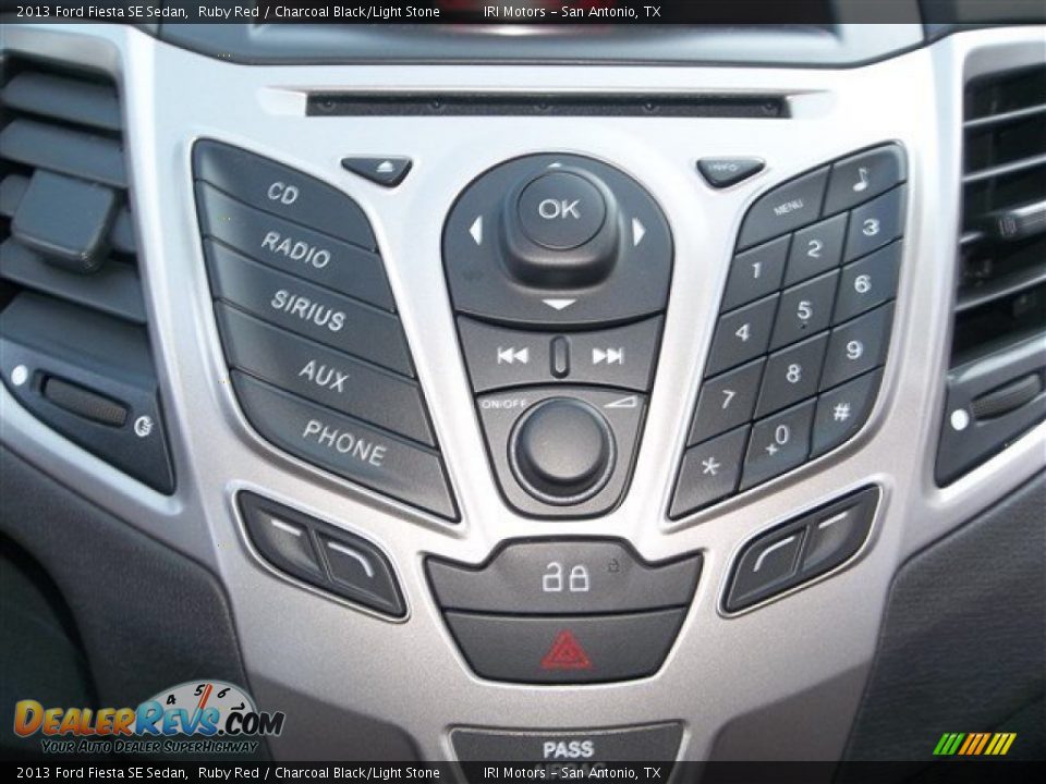 2013 Ford Fiesta SE Sedan Ruby Red / Charcoal Black/Light Stone Photo #25