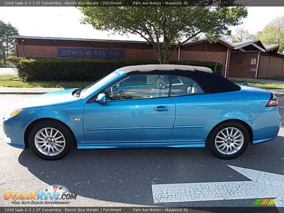 Electric Blue Metallic 2008 Saab 9-3 2.0T Convertible Photo #2