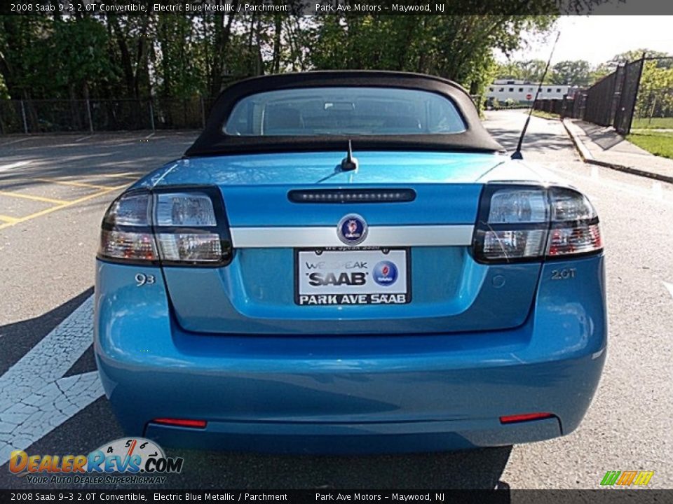 2008 Saab 9-3 2.0T Convertible Electric Blue Metallic / Parchment Photo #4