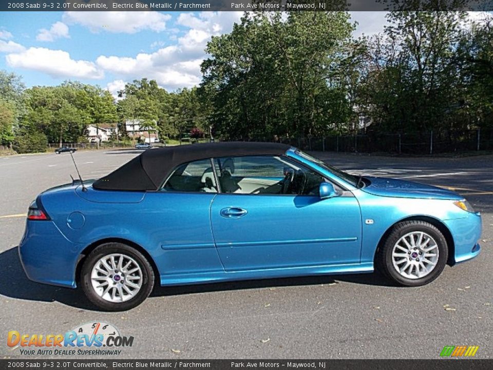 Electric Blue Metallic 2008 Saab 9-3 2.0T Convertible Photo #6