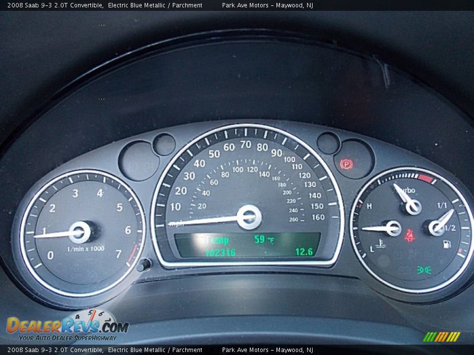 2008 Saab 9-3 2.0T Convertible Gauges Photo #25