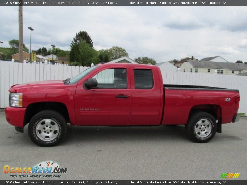 2010 Chevrolet Silverado 1500 LT Extended Cab 4x4 Victory Red / Ebony Photo #2