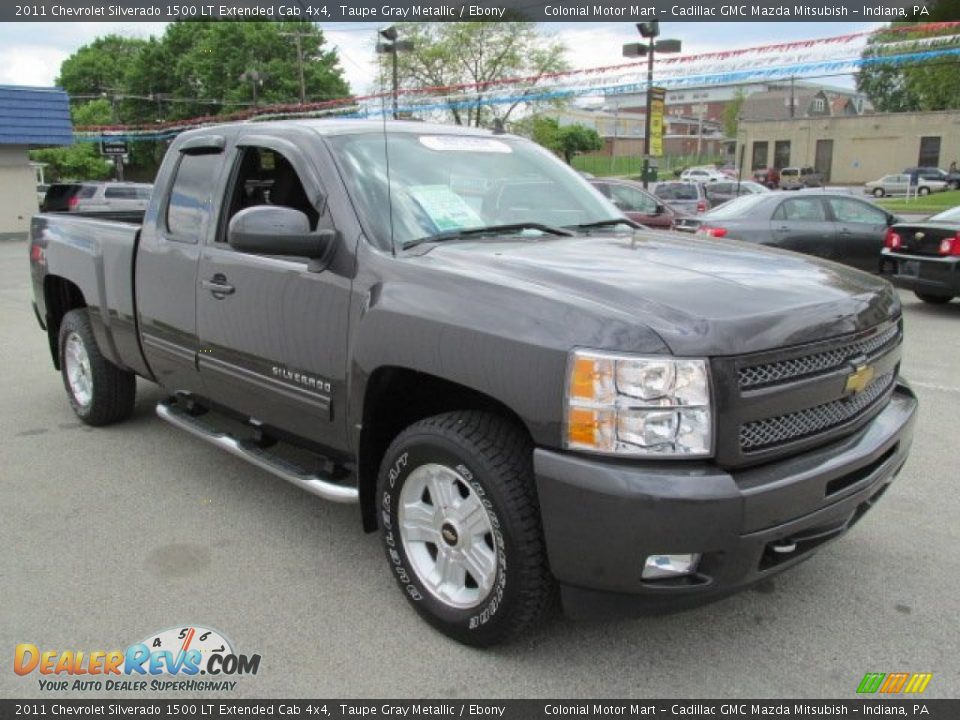 2011 Chevrolet Silverado 1500 LT Extended Cab 4x4 Taupe Gray Metallic / Ebony Photo #5