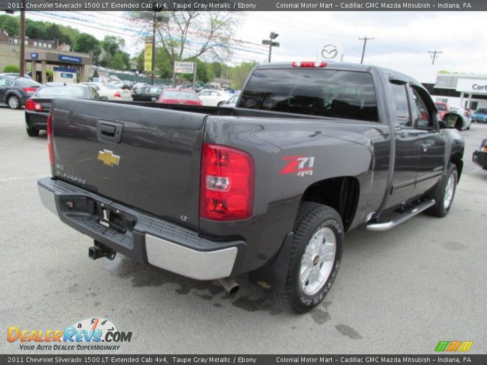2011 Chevrolet Silverado 1500 LT Extended Cab 4x4 Taupe Gray Metallic / Ebony Photo #6