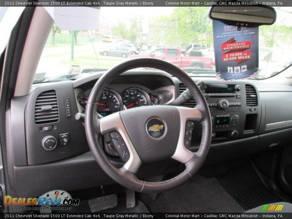2011 Chevrolet Silverado 1500 LT Extended Cab 4x4 Taupe Gray Metallic / Ebony Photo #11