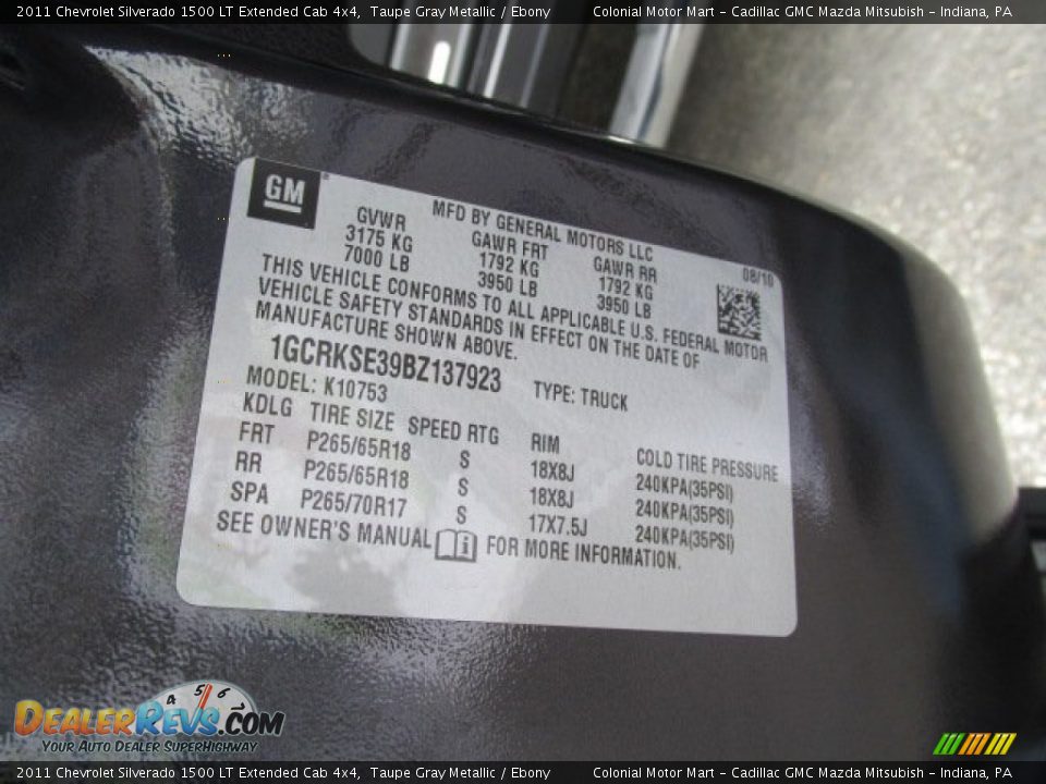 2011 Chevrolet Silverado 1500 LT Extended Cab 4x4 Taupe Gray Metallic / Ebony Photo #19