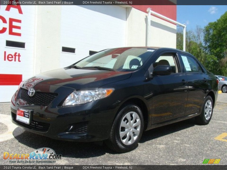 2010 Toyota Corolla LE Black Sand Pearl / Bisque Photo #1