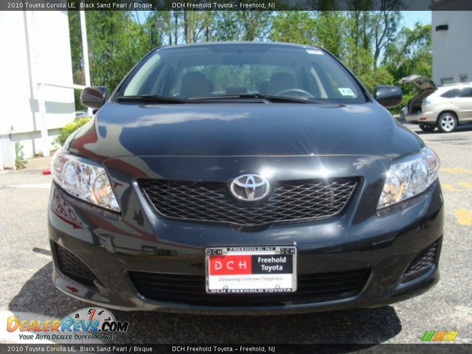 2010 Toyota Corolla LE Black Sand Pearl / Bisque Photo #2
