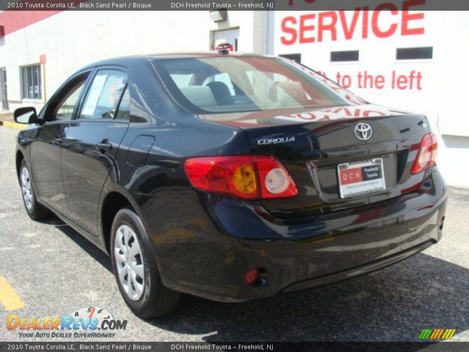 2010 Toyota Corolla LE Black Sand Pearl / Bisque Photo #4