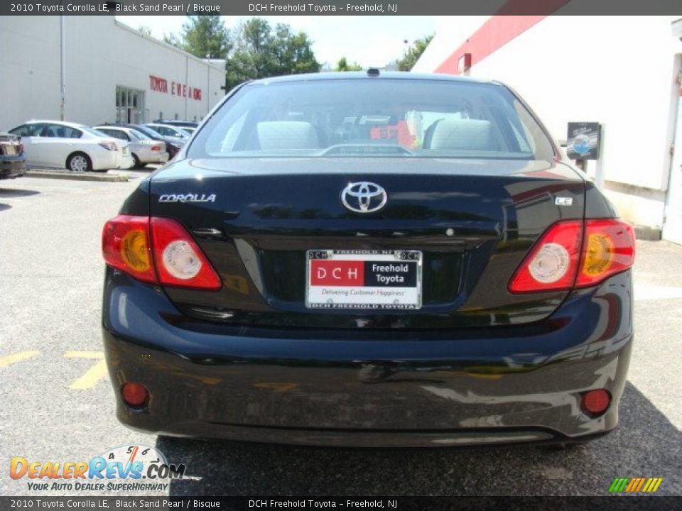 2010 Toyota Corolla LE Black Sand Pearl / Bisque Photo #5