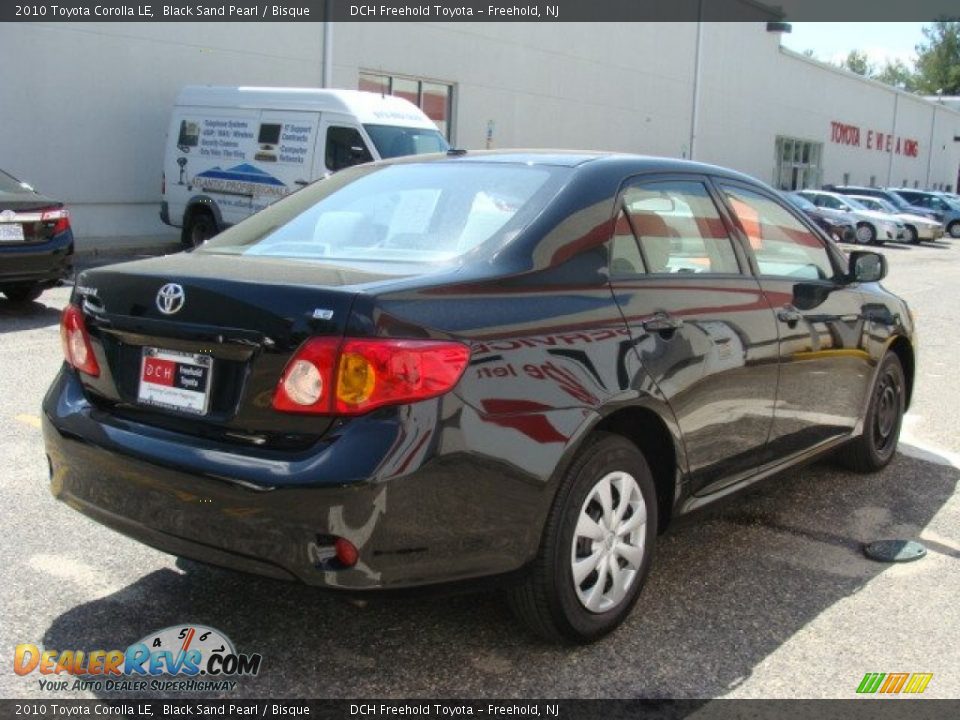 2010 Toyota Corolla LE Black Sand Pearl / Bisque Photo #6