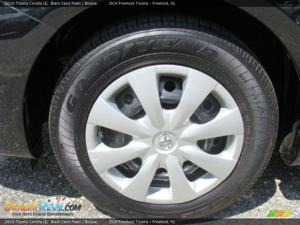 2010 Toyota Corolla LE Black Sand Pearl / Bisque Photo #8