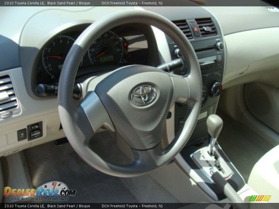 2010 Toyota Corolla LE Black Sand Pearl / Bisque Photo #10