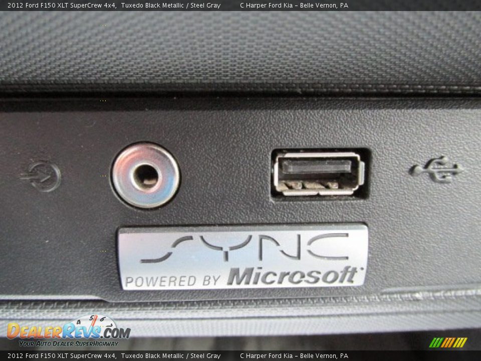 2012 Ford F150 XLT SuperCrew 4x4 Tuxedo Black Metallic / Steel Gray Photo #16