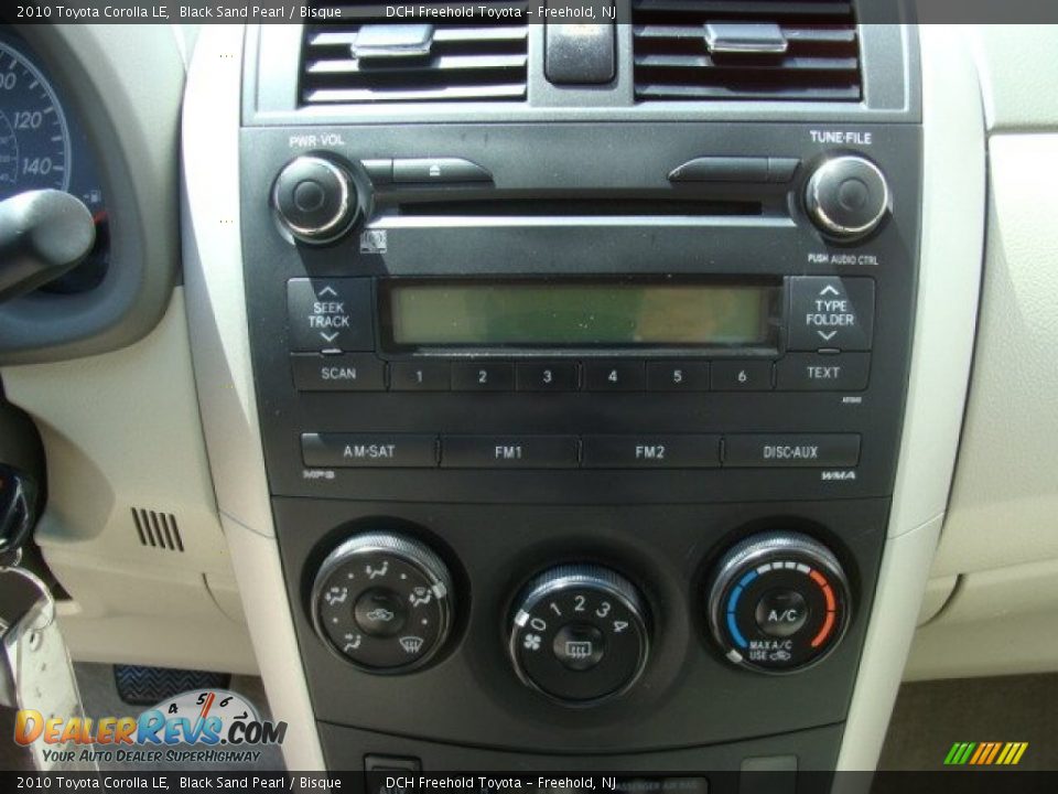 2010 Toyota Corolla LE Black Sand Pearl / Bisque Photo #16