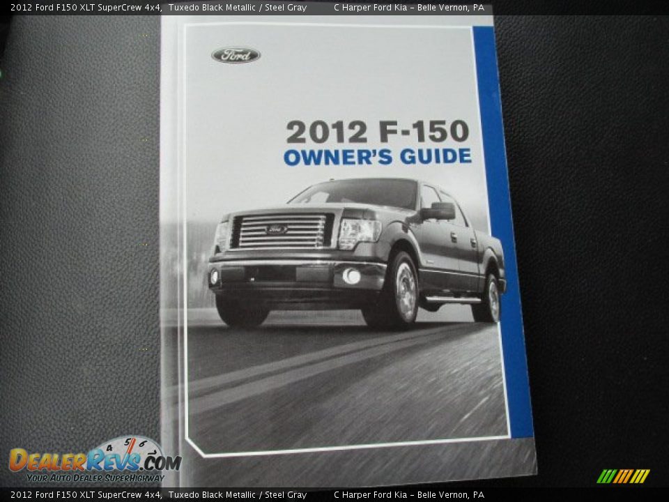 2012 Ford F150 XLT SuperCrew 4x4 Tuxedo Black Metallic / Steel Gray Photo #21