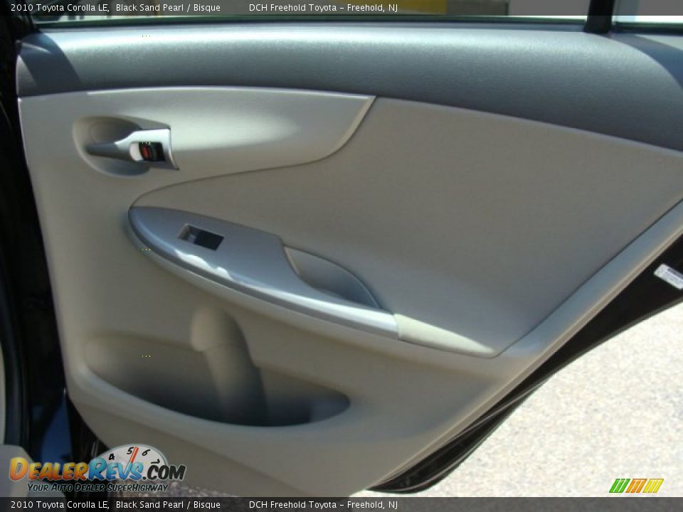 2010 Toyota Corolla LE Black Sand Pearl / Bisque Photo #21