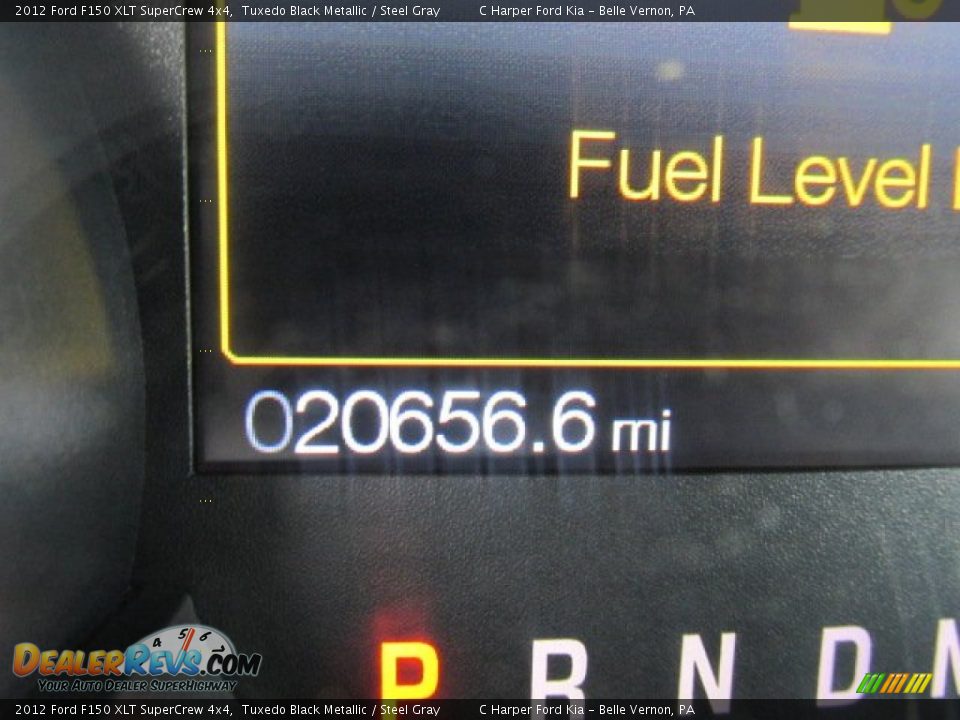 2012 Ford F150 XLT SuperCrew 4x4 Tuxedo Black Metallic / Steel Gray Photo #25