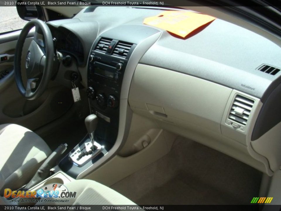 2010 Toyota Corolla LE Black Sand Pearl / Bisque Photo #24