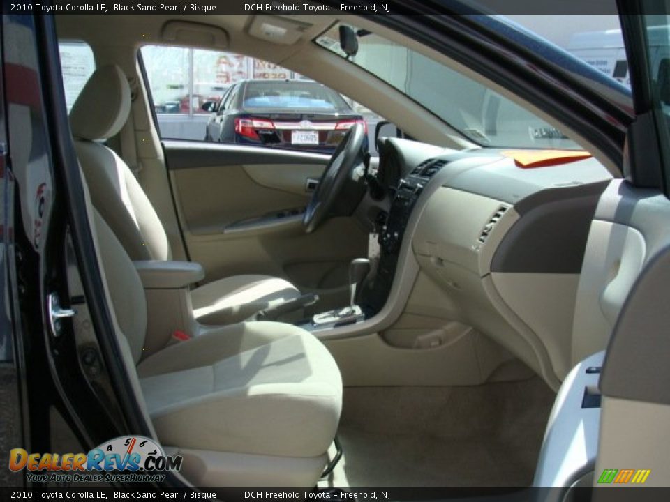 2010 Toyota Corolla LE Black Sand Pearl / Bisque Photo #25