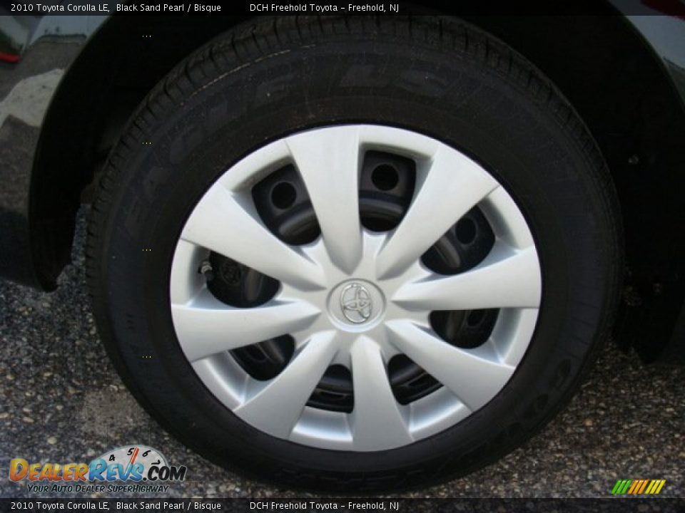 2010 Toyota Corolla LE Black Sand Pearl / Bisque Photo #26