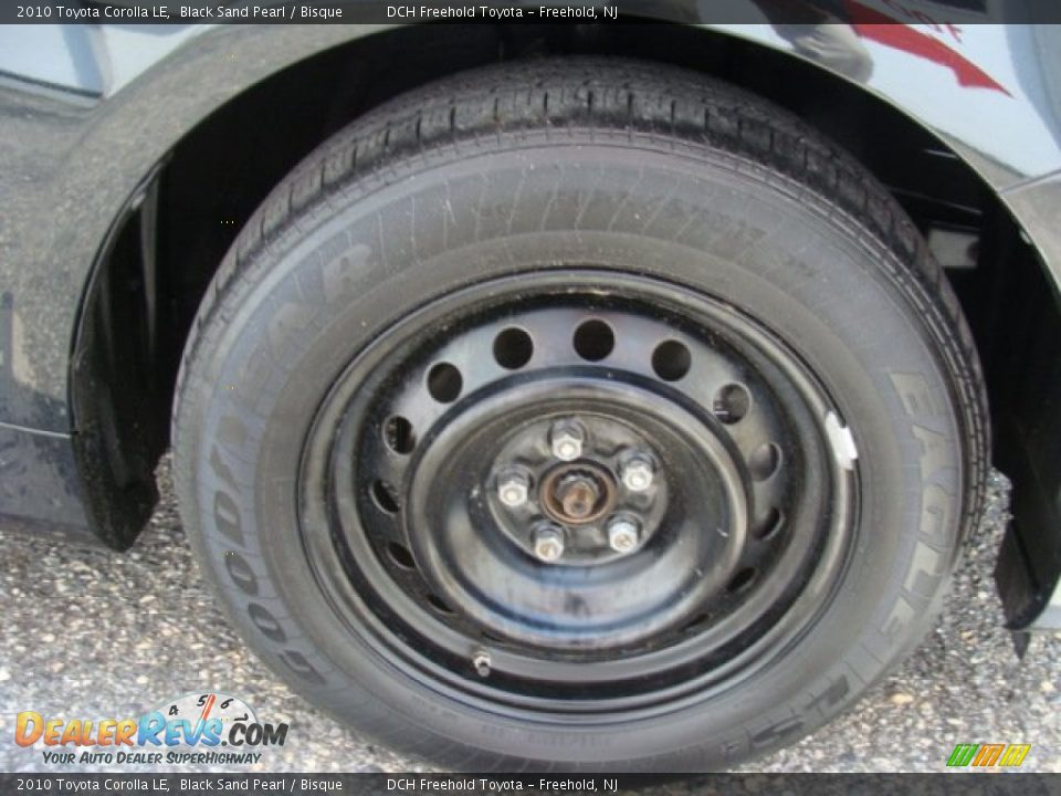 2010 Toyota Corolla LE Black Sand Pearl / Bisque Photo #27