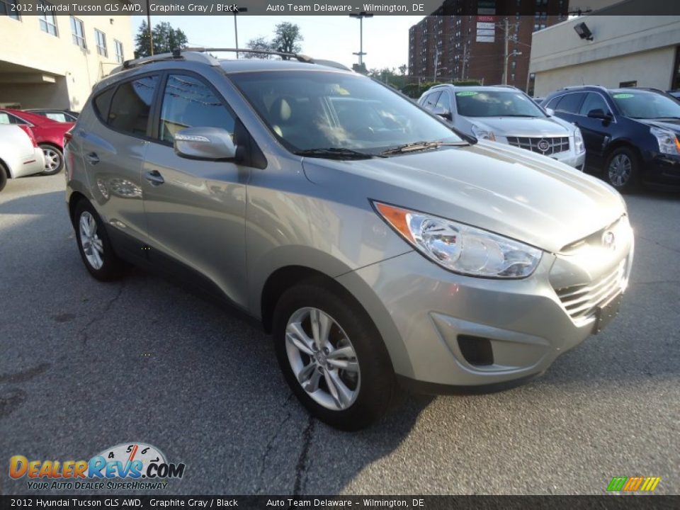 2012 Hyundai Tucson GLS AWD Graphite Gray / Black Photo #4