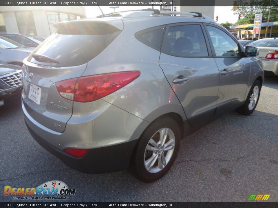 2012 Hyundai Tucson GLS AWD Graphite Gray / Black Photo #6