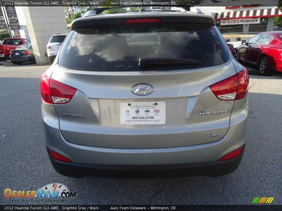 2012 Hyundai Tucson GLS AWD Graphite Gray / Black Photo #7