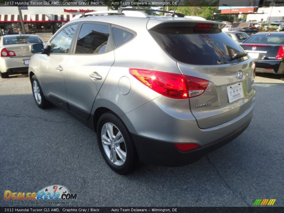 2012 Hyundai Tucson GLS AWD Graphite Gray / Black Photo #8