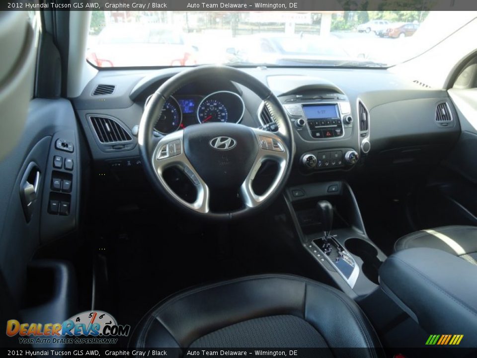 2012 Hyundai Tucson GLS AWD Graphite Gray / Black Photo #11