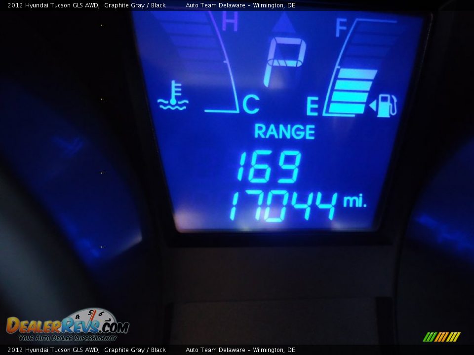 2012 Hyundai Tucson GLS AWD Graphite Gray / Black Photo #13