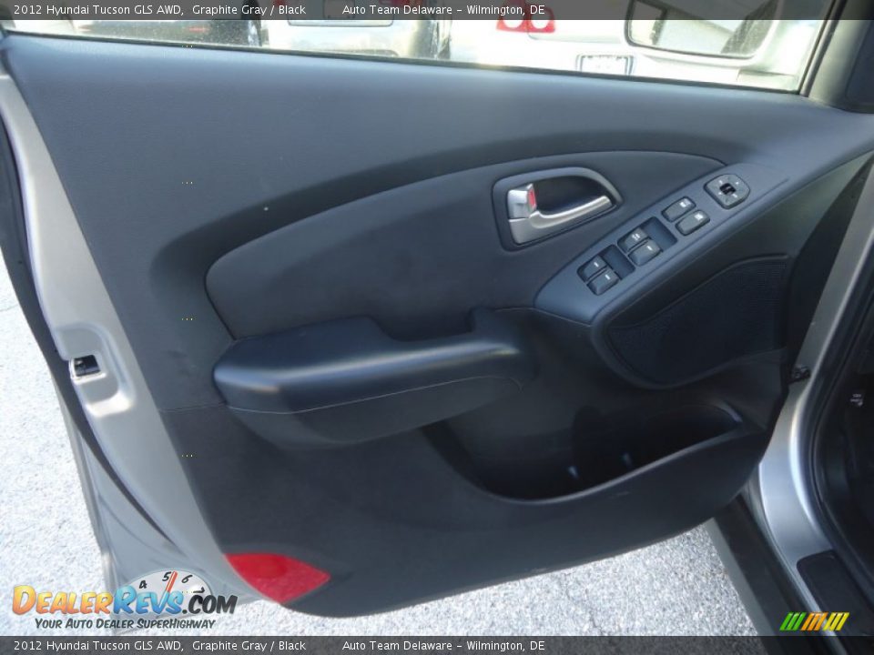 2012 Hyundai Tucson GLS AWD Graphite Gray / Black Photo #18