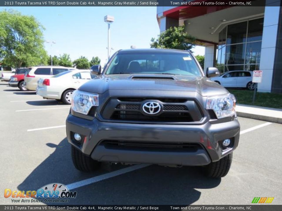2013 Toyota Tacoma V6 TRD Sport Double Cab 4x4 Magnetic Gray Metallic / Sand Beige Photo #2