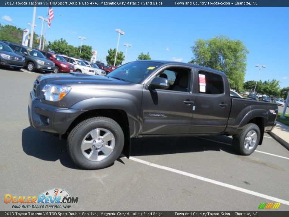 2013 Toyota Tacoma V6 TRD Sport Double Cab 4x4 Magnetic Gray Metallic / Sand Beige Photo #3