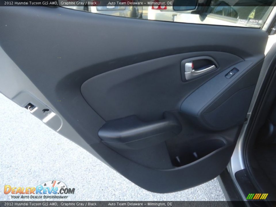 2012 Hyundai Tucson GLS AWD Graphite Gray / Black Photo #22