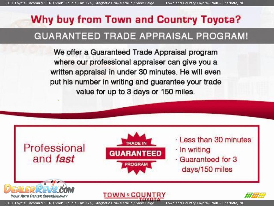 Dealer Info of 2013 Toyota Tacoma V6 TRD Sport Double Cab 4x4 Photo #20