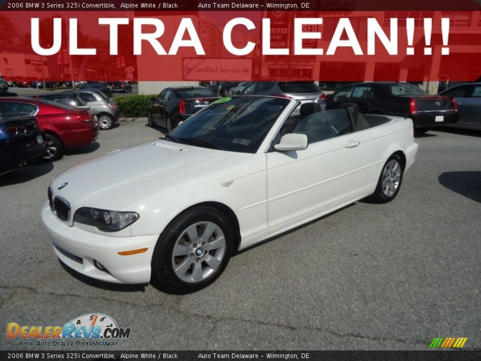 2006 BMW 3 Series 325i Convertible Alpine White / Black Photo #1