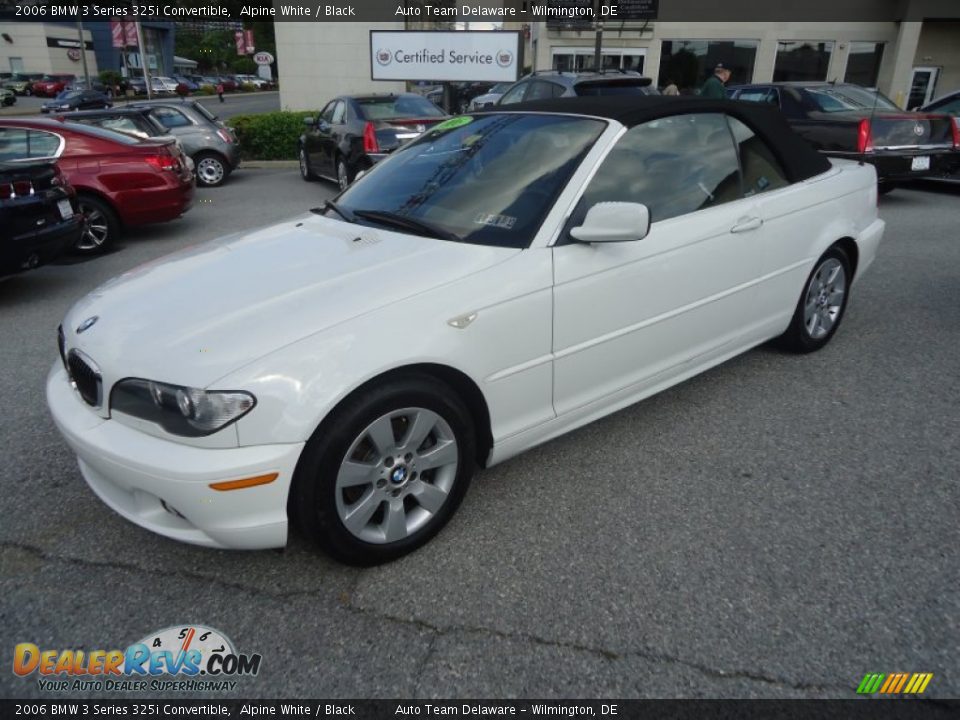 2006 BMW 3 Series 325i Convertible Alpine White / Black Photo #2