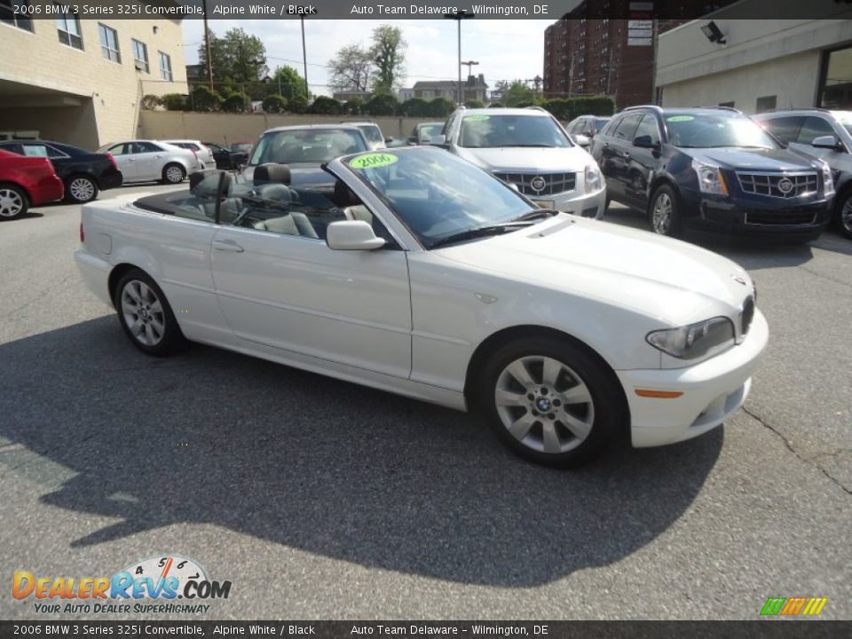 2006 BMW 3 Series 325i Convertible Alpine White / Black Photo #3