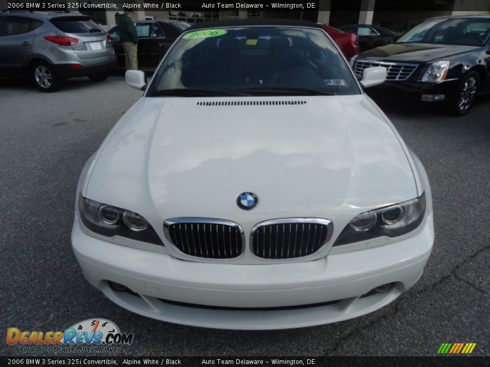 2006 BMW 3 Series 325i Convertible Alpine White / Black Photo #6