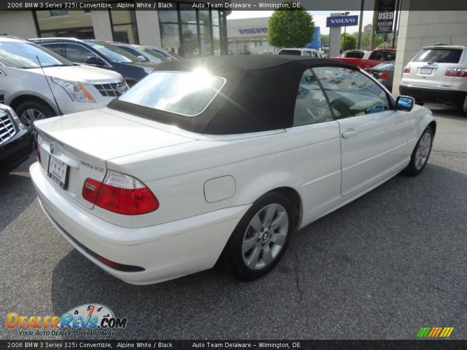 2006 BMW 3 Series 325i Convertible Alpine White / Black Photo #9