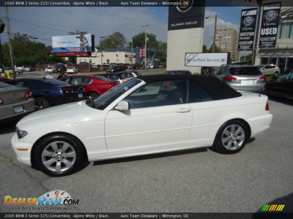 2006 BMW 3 Series 325i Convertible Alpine White / Black Photo #12
